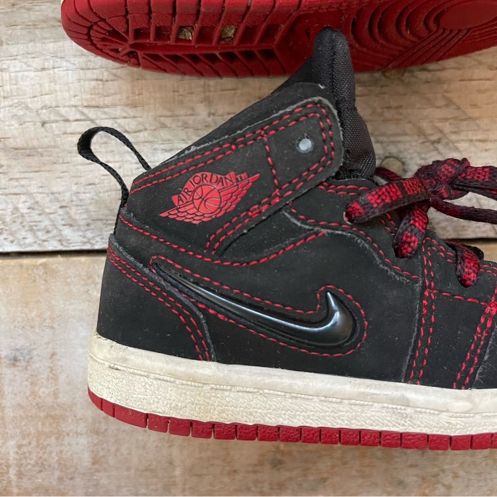 Nike Air Jordan 1 Mid Come Fly with Me Shoes Sneakers Size 5C - Picture 6 of 11